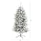 5ft. Pre-Lit Flocked Livingston Fir Pinecones Artificial Christmas Tree with Clear Warm LED Lights